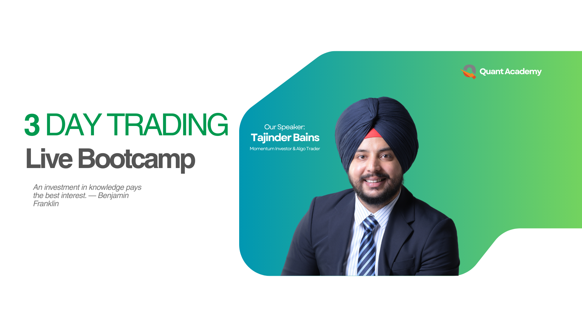 Gem Bootcamp – Trade & Invest Like a Machine Batch 8